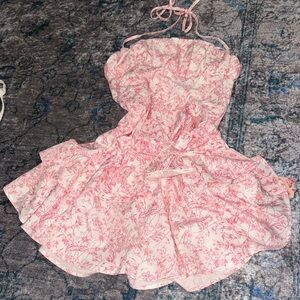 SHEIN Pink Floral Casual Dress